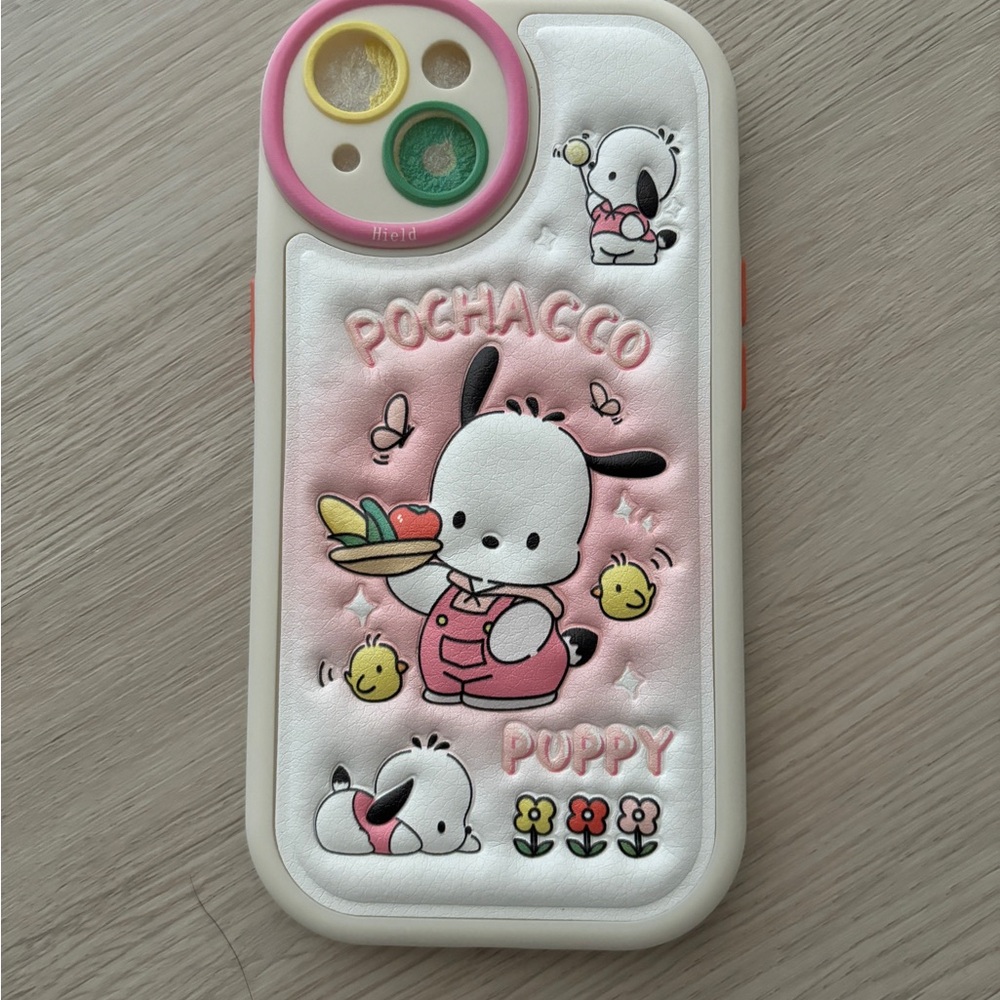 Pochacco Puppy Phone Case - Pink and White - Picture 1 of 1